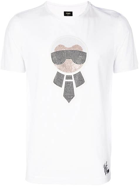 fendi karlito t shirt white|fendi jewelry online.